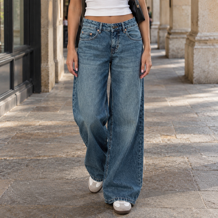 Women's Edith-Louise Wide Leg Jeans | Invictora.com