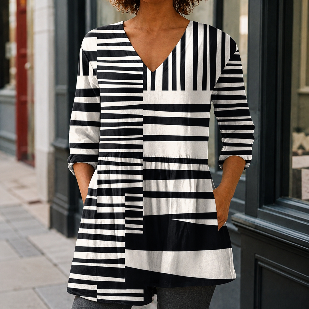 Women's Ada-Rose V-Neck Blouse | Invictora.com