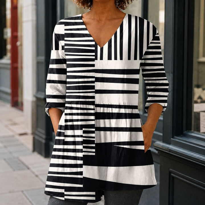 Women's Ada-Rose V-Neck Blouse | Invictora.com