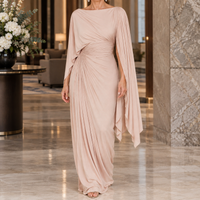 Women's Annabel-Hope Ruched Cape Dress