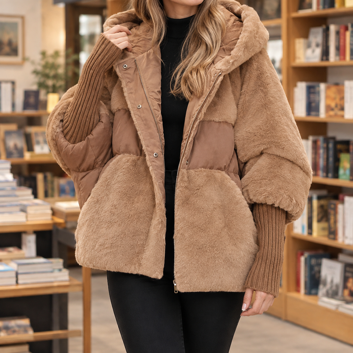 Women's Ilaria-Kate Plush Panel Jacket | Invictora.com