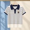 Women's Bronwen-Grace Striped Polo Top | Invictora.com