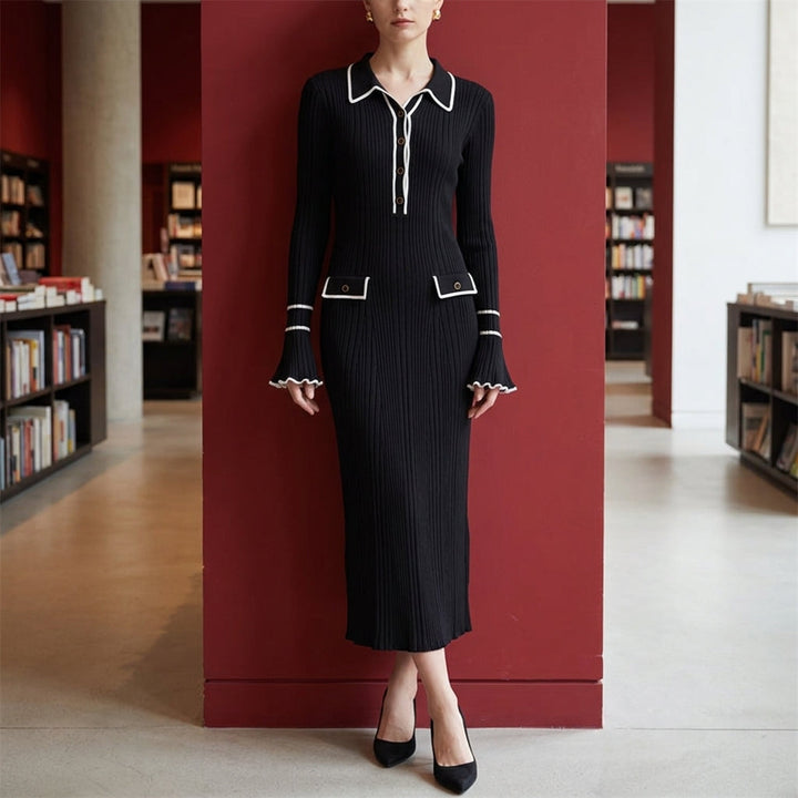 Women's Amelie Ribbed Midi Dress product image | Invictora.com