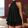 Women's Bernadette-Grace Halter Playsuit | Invictora.com