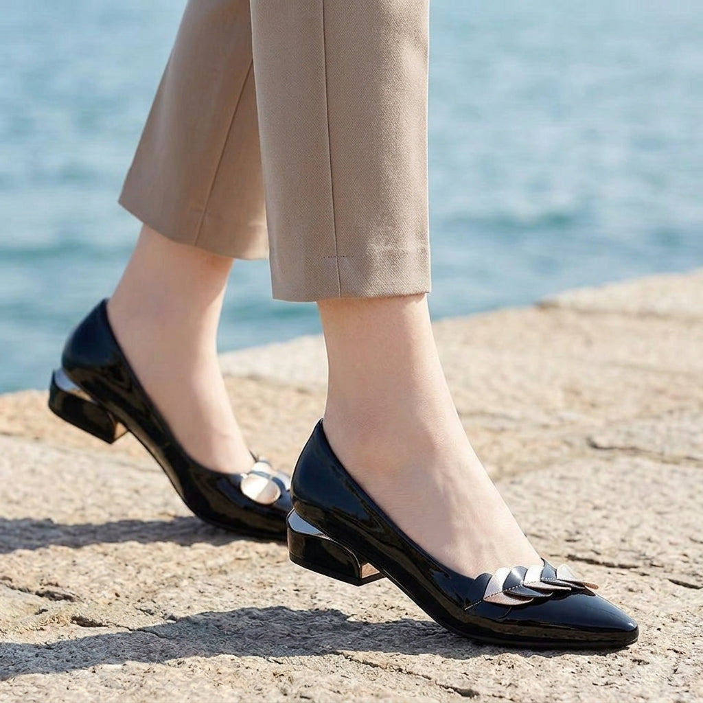 Women's Sienna Pointed Block Heels product image | Invictora.com