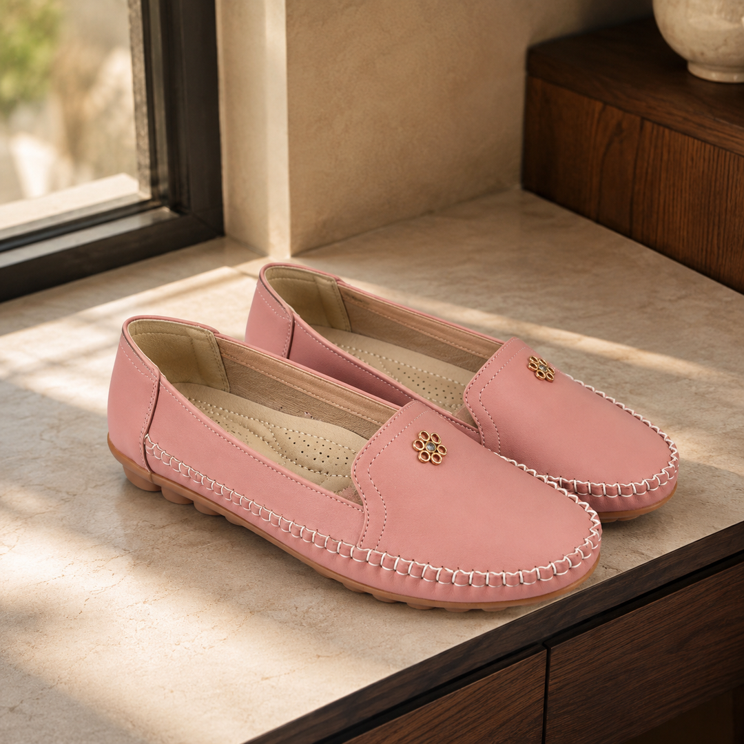 Women's Ravello Orthopedic Loafers in Pink | Invictora.com