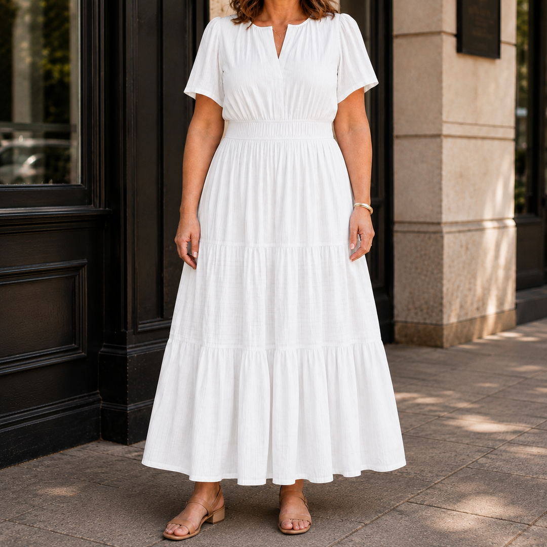 Women's Zinnia Tiered Maxi Dress | Invictora.com