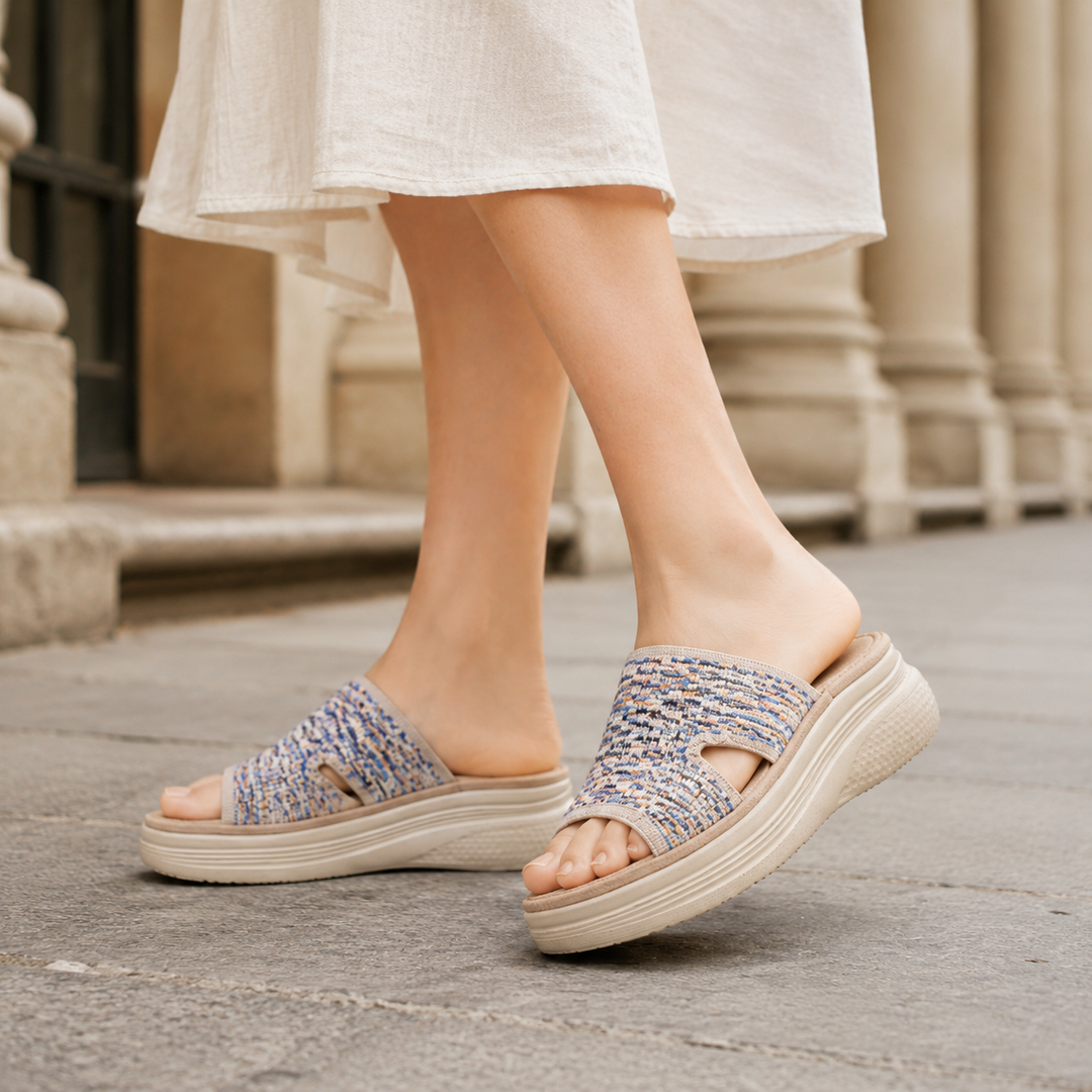 Women's Abate Woven Wedge Sandals product image | Invictora.com