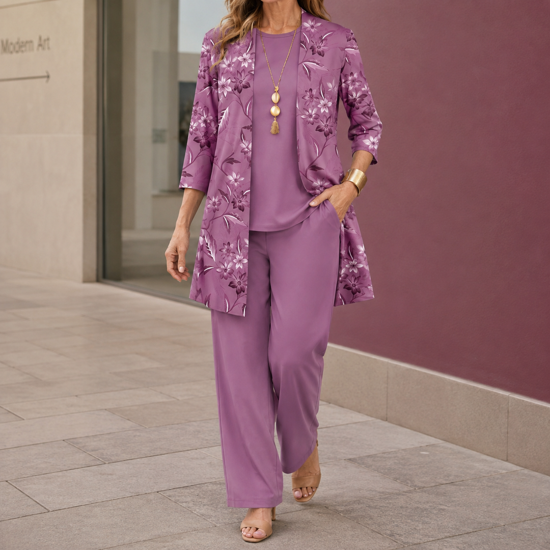 Women's Vivienne Floral Pants Set | Invictora.com
