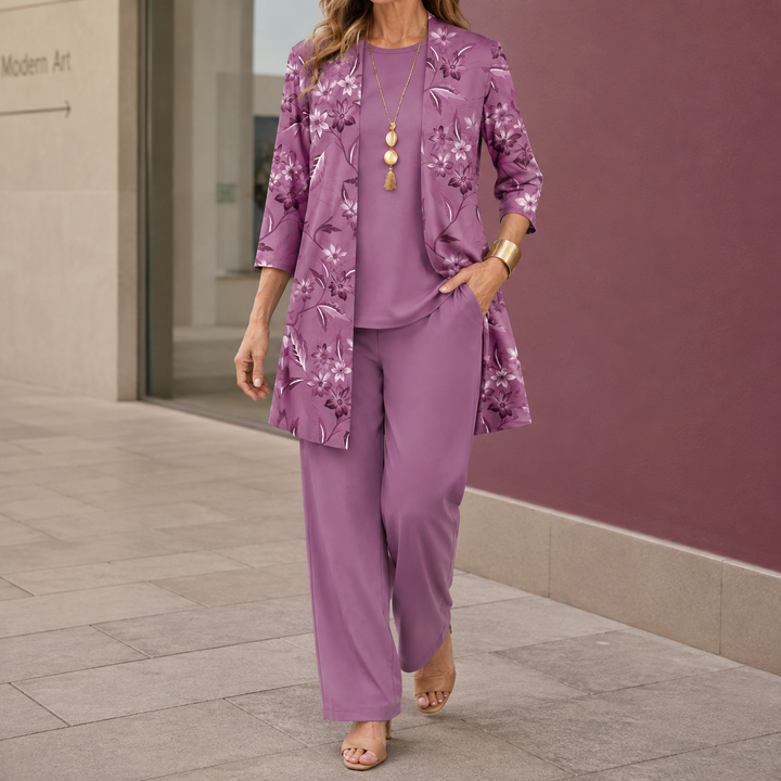 Women's Vivienne Floral Pants Set | Invictora.com