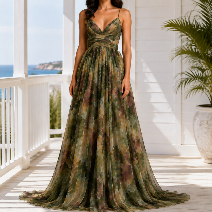 Women's Bianca-Kate Floral Maxi Dress | Invictora.com