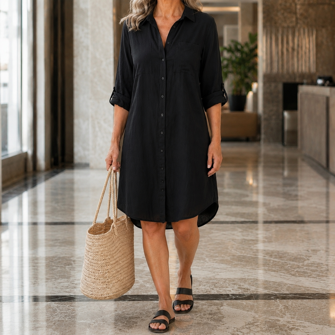 Women's Gabriella Buttoned Shirt Dress product image | Invictora.com