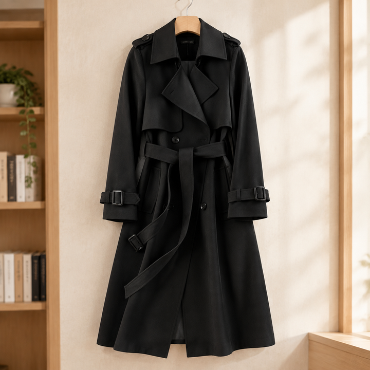 Women's Salome-Sage Belted Trench Jacket | Invictora.com
