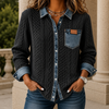 Women's Oriana Denim Trim Shirt | Invictora.com