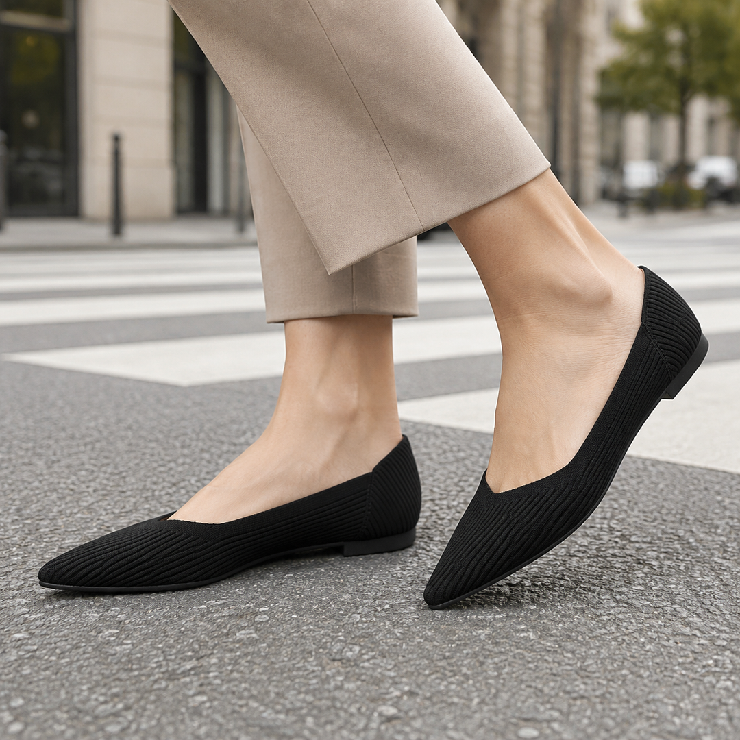Women's Bolzano Ribbed Pumps in Black | Invictora.com