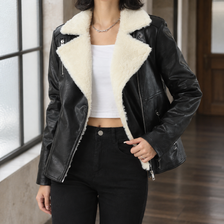 Women's Adrienne-Sage Aviator Jacket | Invictora.com