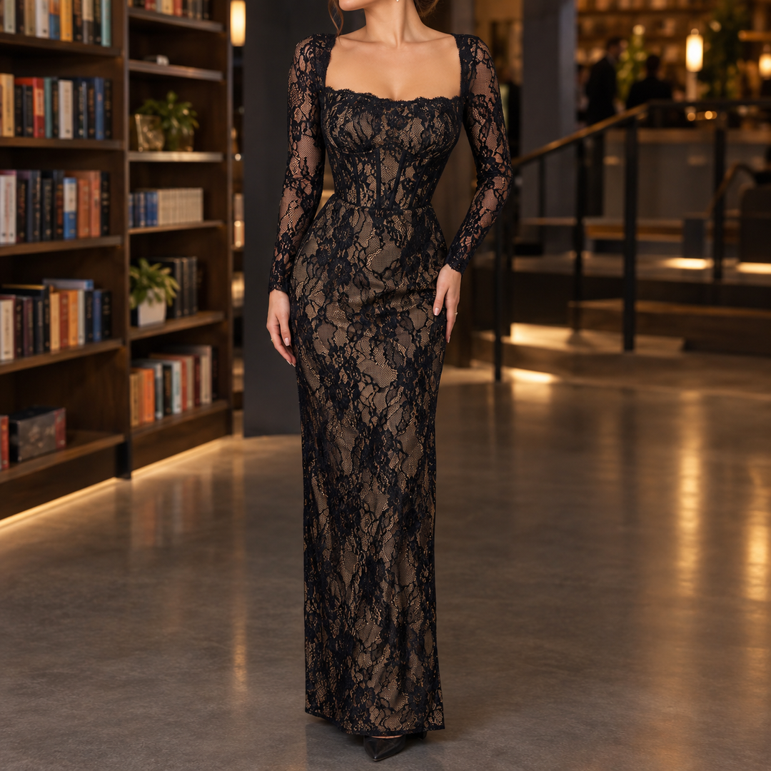 Women's Zoe-Faye Lace Maxi Dress product image | Invictora.com