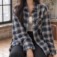 Women's Godiva Plaid Overshirt