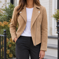 Women's Francesca-Mae Suede Biker Jacket