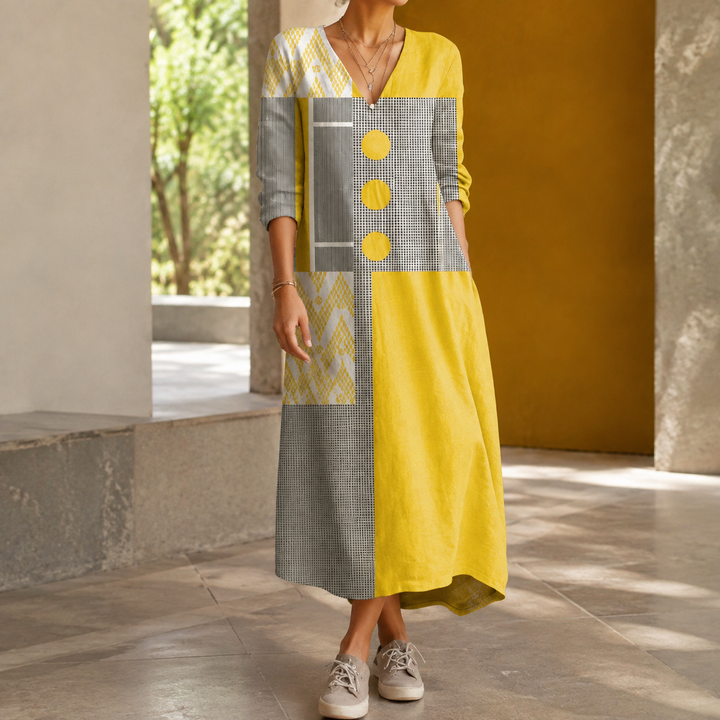 Women's Isabeau-Eve Patchwork Dress | Invictora.com
