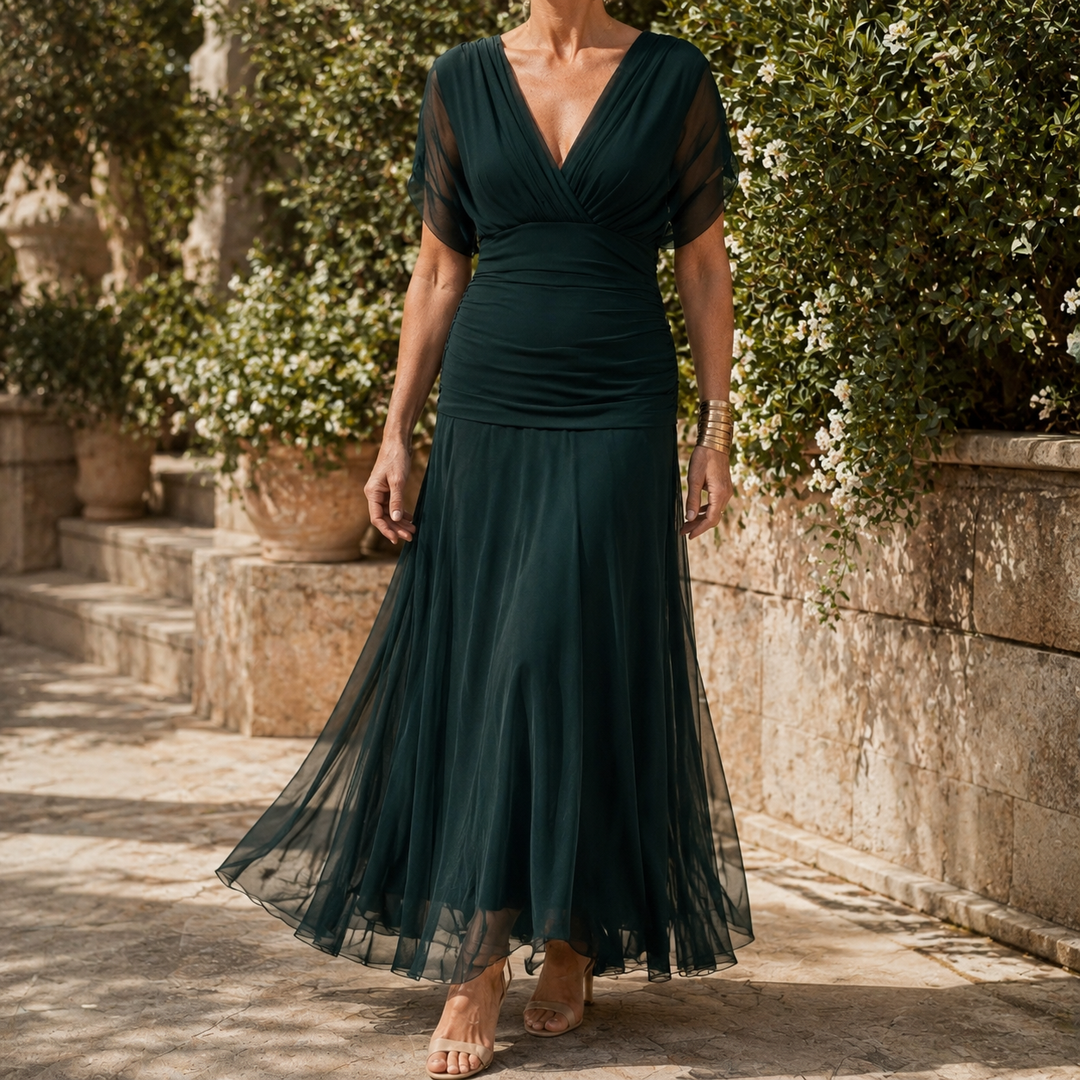 Women's Vera-Rae Draped Maxi Dress | Invictora.com