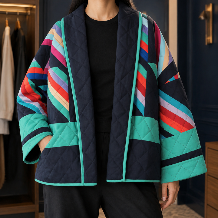 Women's Tallulah-Rose Patchwork Jacket | Invictora.com