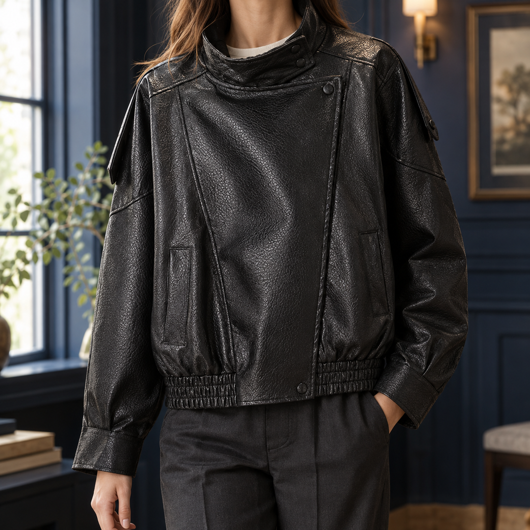 Women's Eugenie-Elise Moto Jacket | Invictora.com