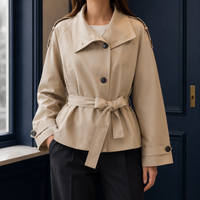 Women's Genevieve-Marie Belted Trench Jacket