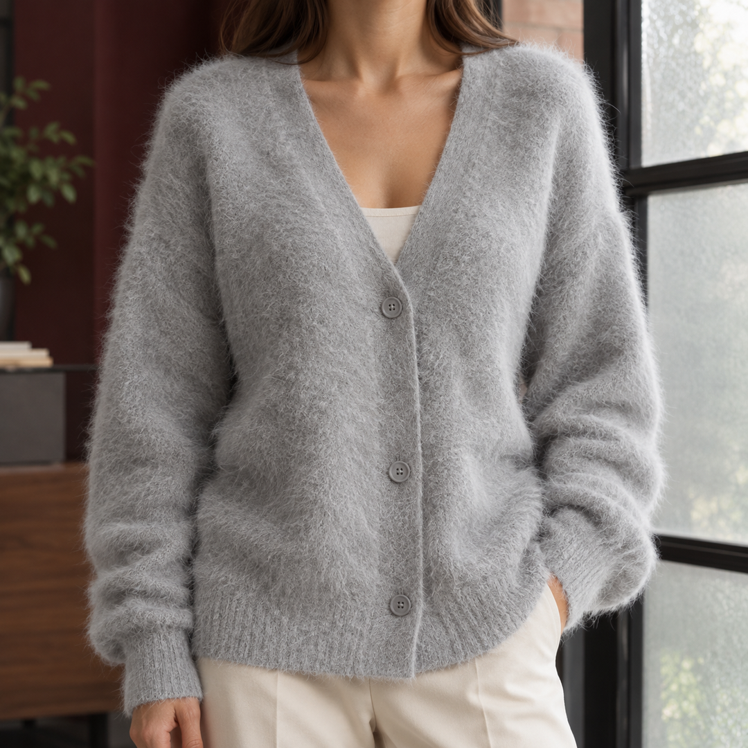 Women's Zelie-Louise V-Neck Cardigan | Invictora.com