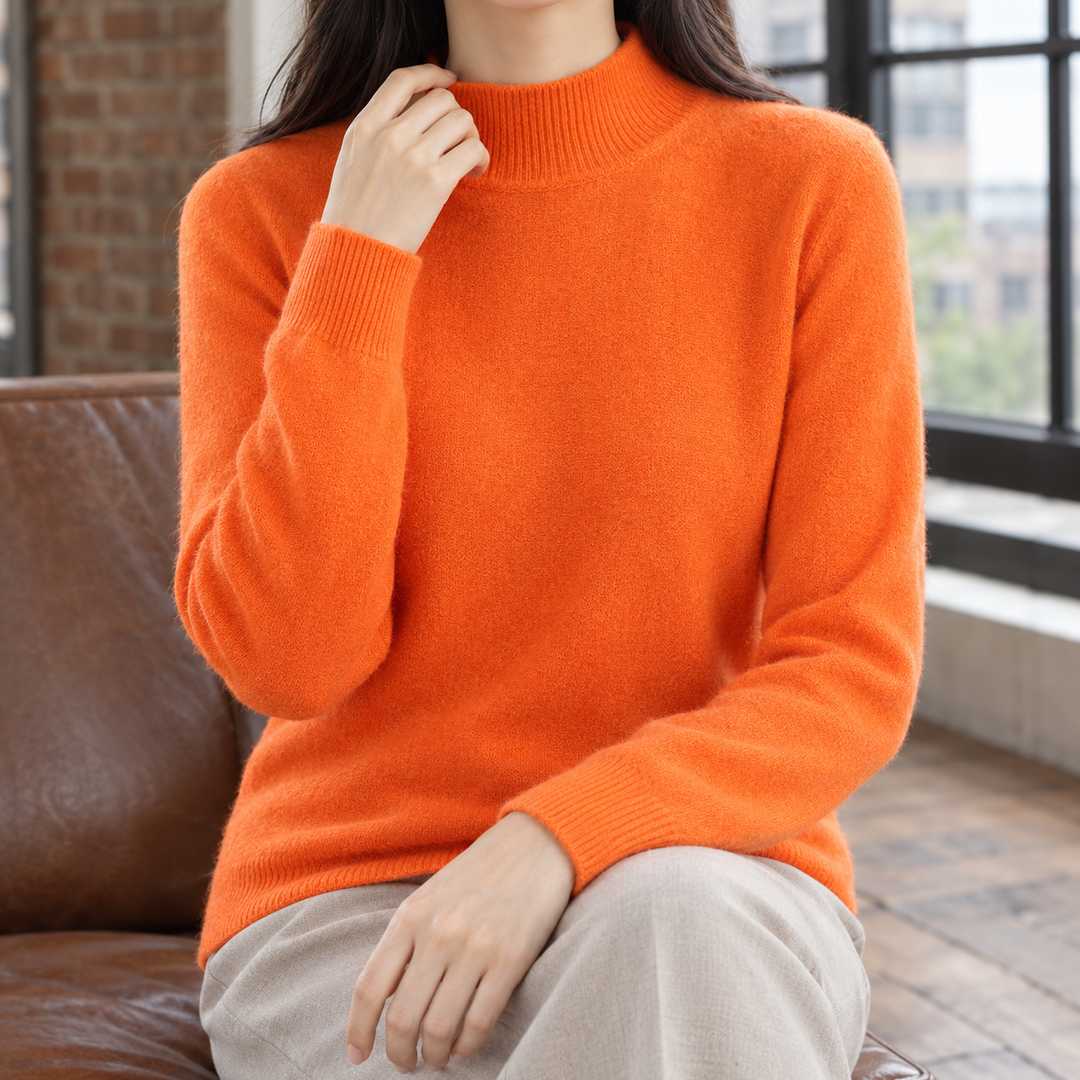 Women's Jocasta Mock Neck Sweater | Invictora.com