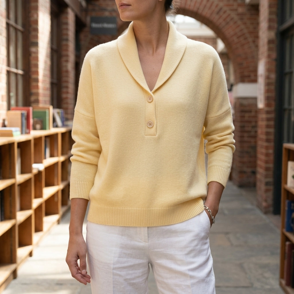 Women's Livia Shawl Collar Sweater | Invictora.com