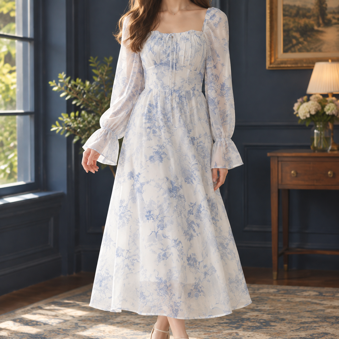 Women's Mireille-Pearl Floral Midi Dress product image | Invictora.com