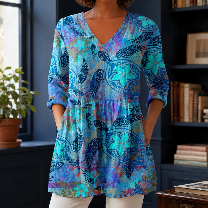 Women's Clara-Kate V-Neck Blouse | Invictora.com