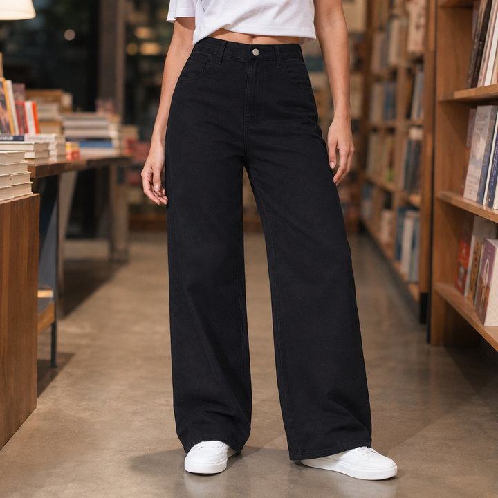 Women's Charlize Wide Leg Jeans | Invictora.com