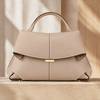 Women's Matera Sculpted Handbag in Beige | Invictora.com