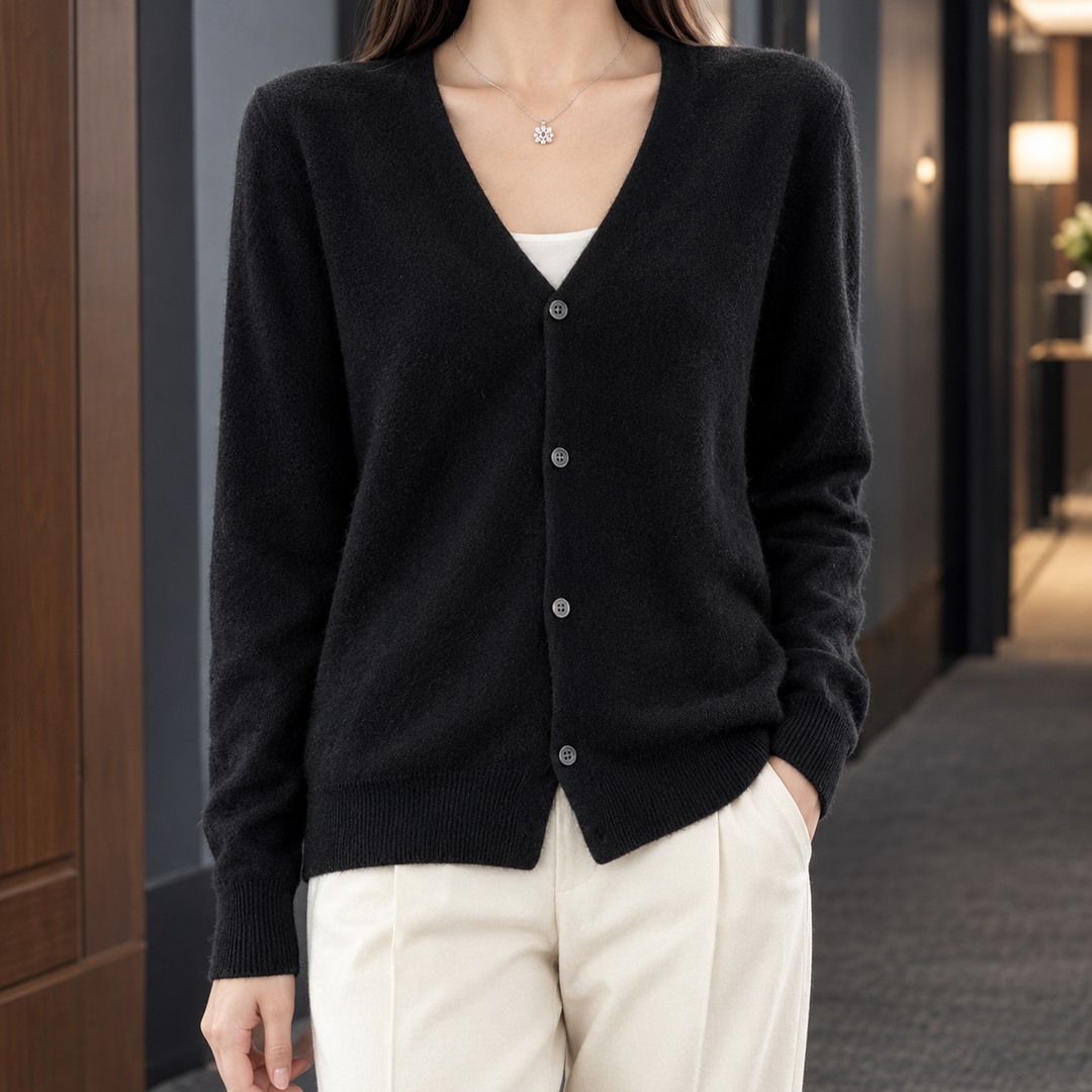Women's Zelie-Faye V-Neck Cardigan | Invictora.com