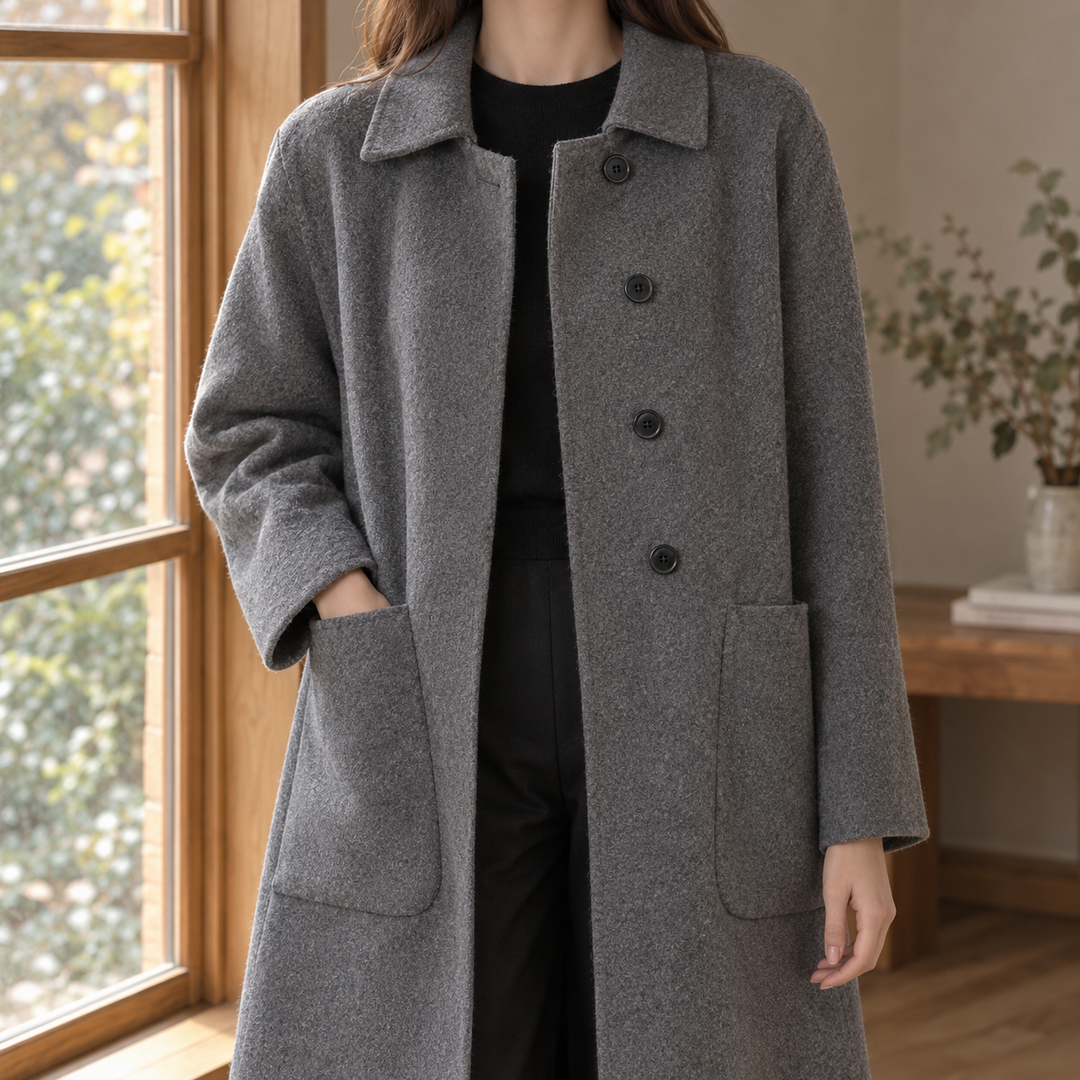 Women's Ameline-Elise Wool Coat | Invictora.com