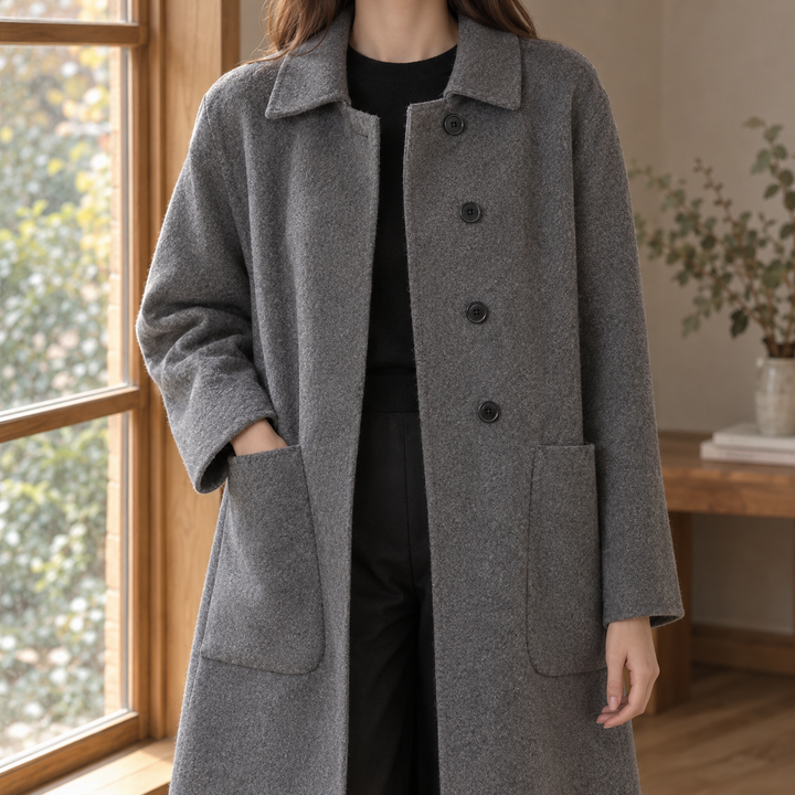 Women's Ameline-Elise Wool Coat | Invictora.com