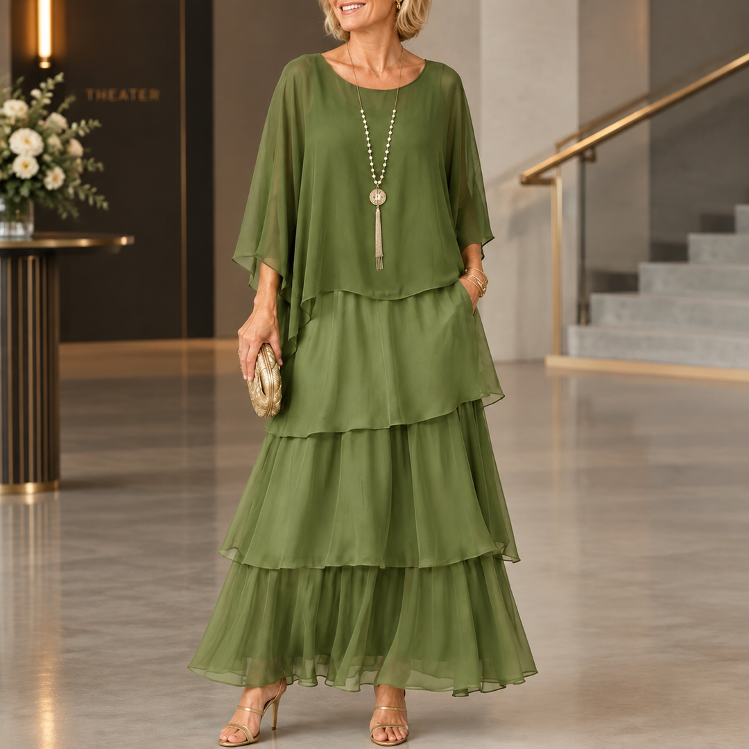 Women's Serena-Rae Layered Maxi Dress | Invictora.com