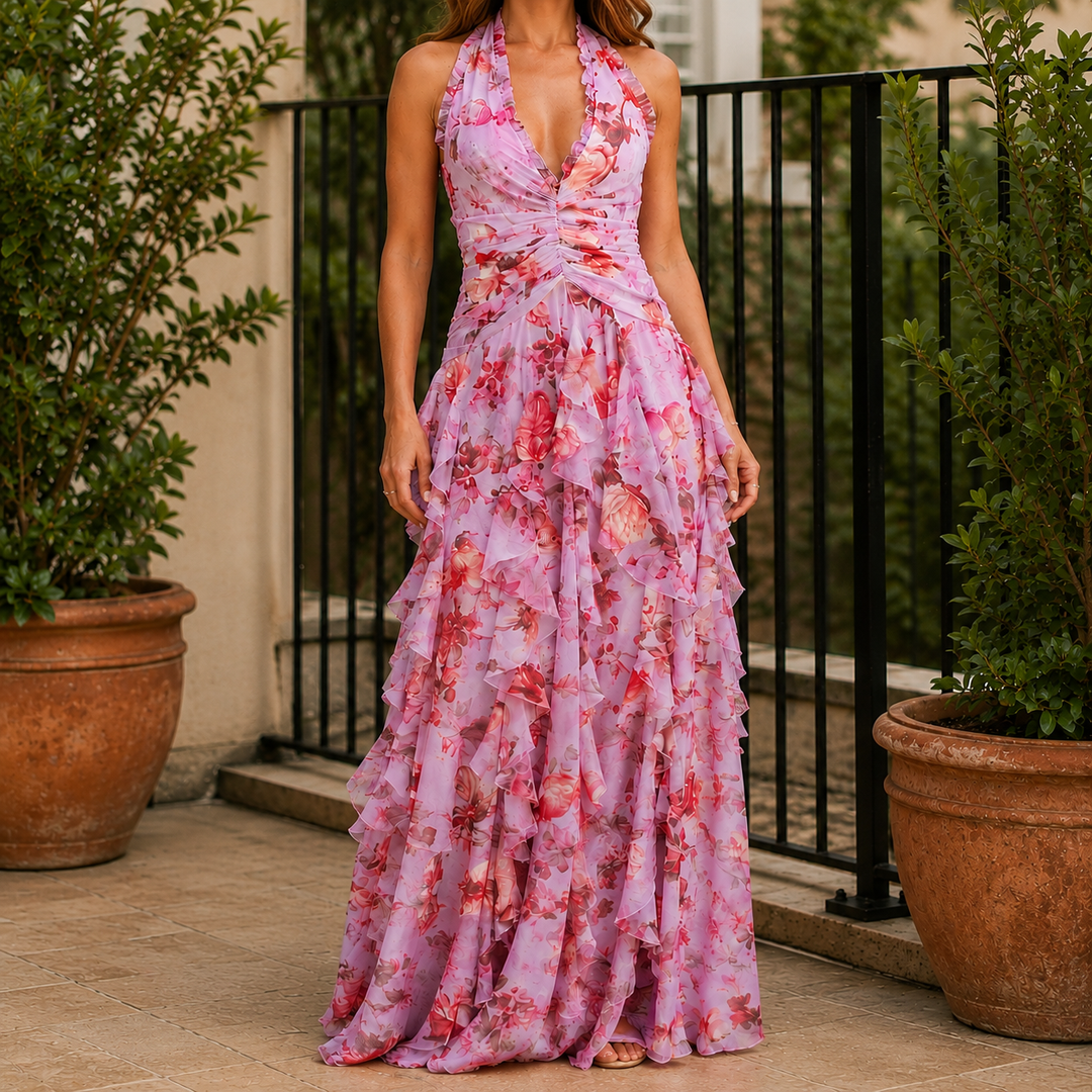 Women's Lara Halter Maxi Dress | Invictora.com