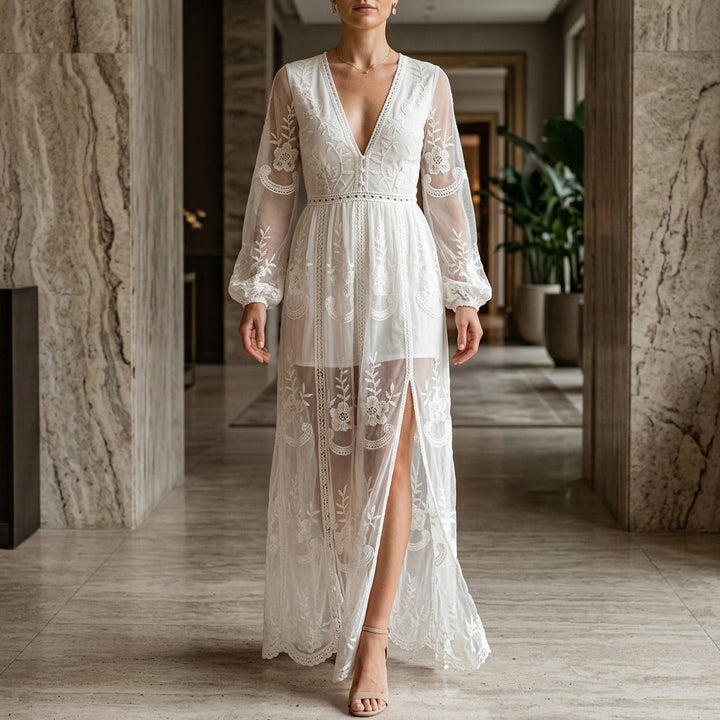 Women's Willa Lace Maxi Dress product image | Invictora.com