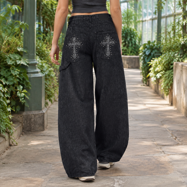 Women's Marisol-Jade Wide Leg Jeans | Invictora.com
