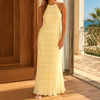 Women's Clara-Skye Halter Maxi Dress | Invictora.com