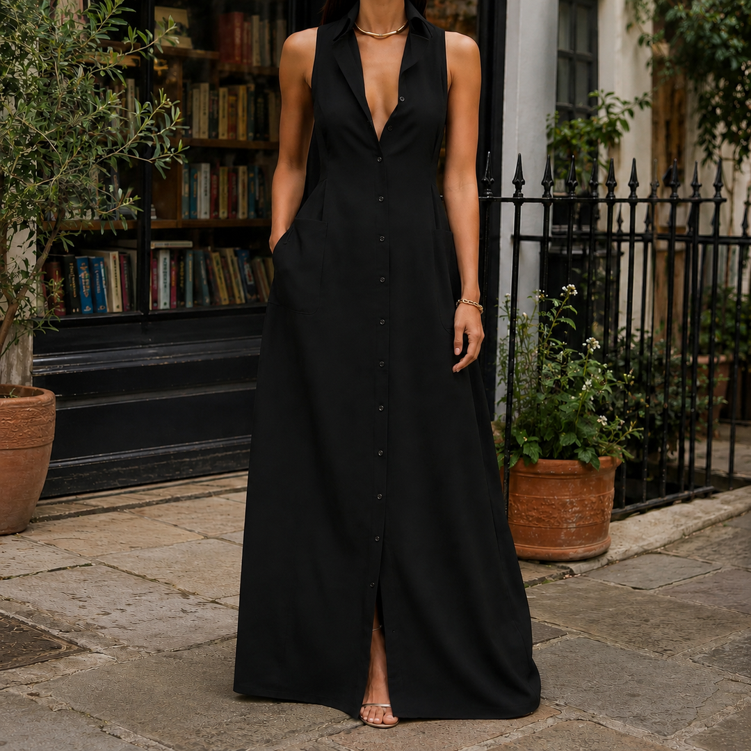 Women's Chiara Sleeveless Shirt Dress product image | Invictora.com