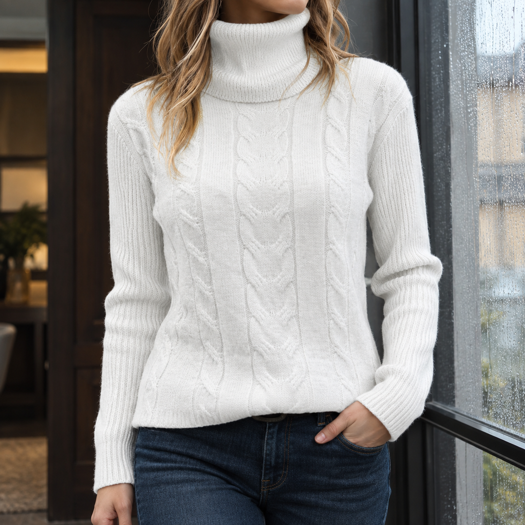 Women's Cleo-Lane Cable Knit Sweater | Invictora.com