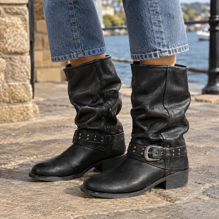 Foligno-Firenze Women's Buckle Boots product image | Invictora.com