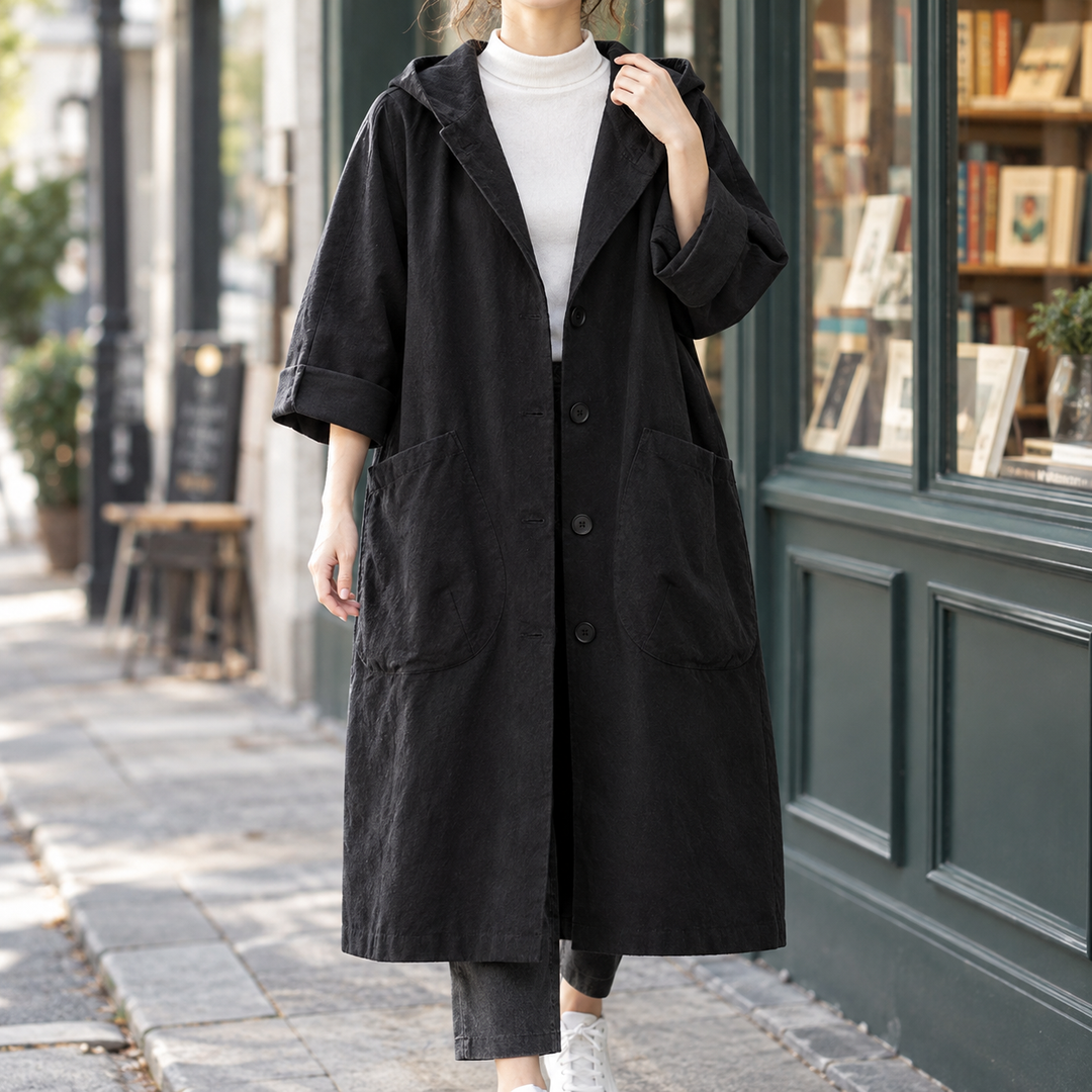 Women's Fenella-Mae Hooded Coat | Invictora.com