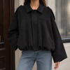 Women's Elise-June Suede Bomber Jacket | Invictora.com