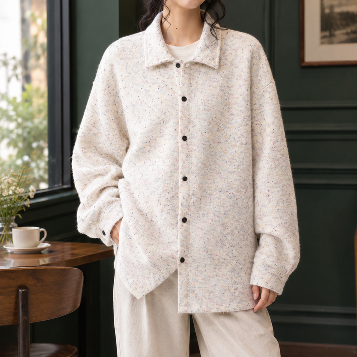 Women's Eleanor-Claire Textured Overshirt | Invictora.com