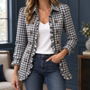 Women's Danielle-Lane Gingham Overshirt | Invictora.com